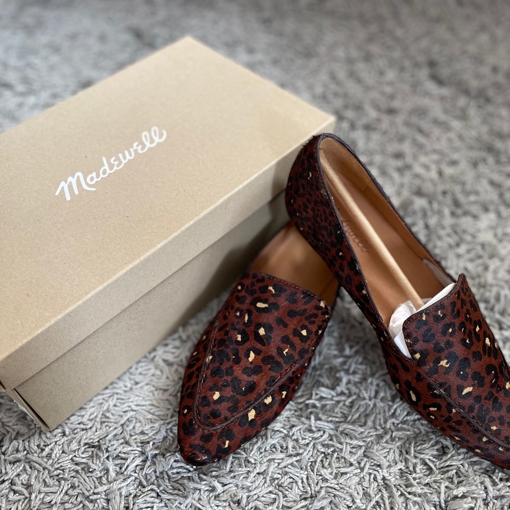 Madewell Leopard Print Calf Hair Shoes